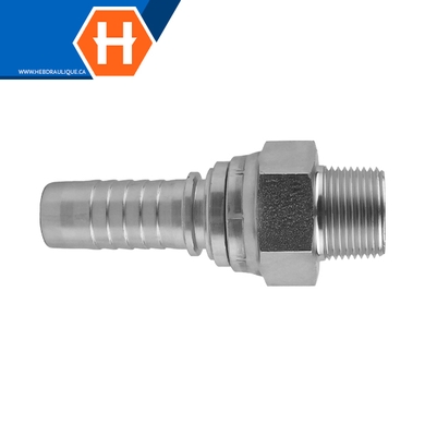 Raccord 2pcs mâle NPT tournant