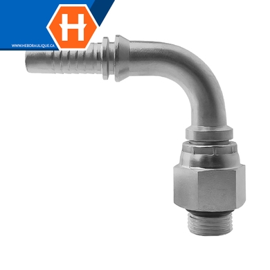 Male SAE ORB swivel elbow 90° 2pcs fitting