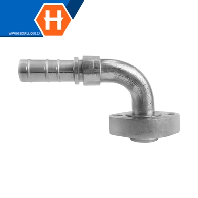 Bride 2pcs THP 90° mâle poclain