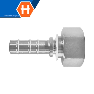 Raccord 2pcs THP fem. métrique DIN S tournant
