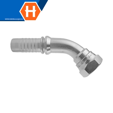 Raccord 2pcs 45° fem. BSPP tournant