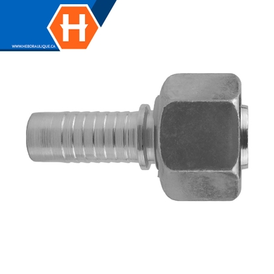 Raccord 2pcs fem. métrique DIN S tournant