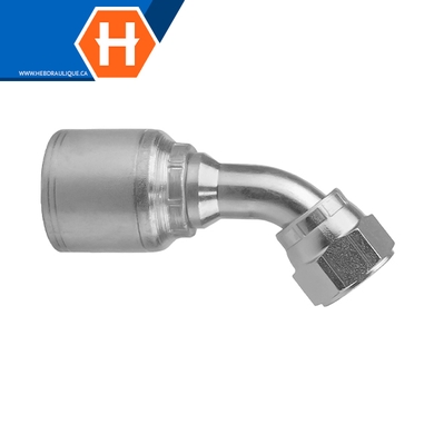 Raccord 1pc 45° fem. JIC tournant