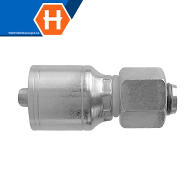 Raccord 1pc fem. métrique DIN L tournant