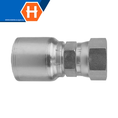 Raccord 1pc fem. SAE 45° « flare » tournant