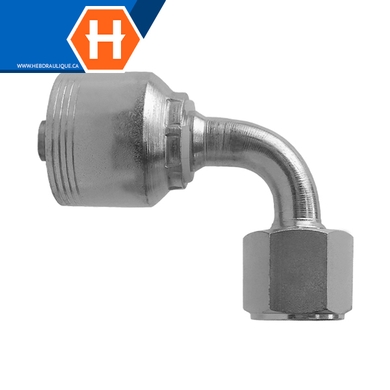 Raccord 1pc 90° fem. ORFS tournant