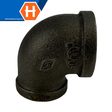Coude 90° femelle #150 - acier noir - F.NPT
