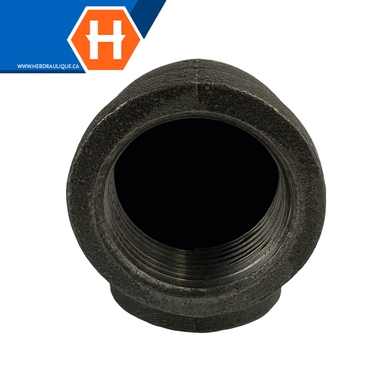 Coude 90° femelle #150 - acier noir - F.NPT