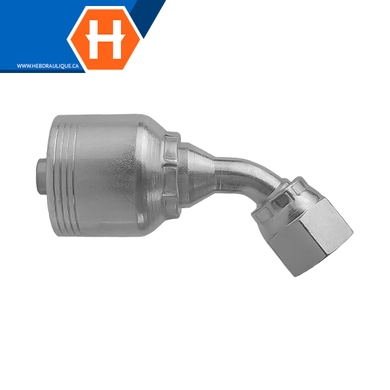 Raccord 1pc 45° fem. JIC tournant