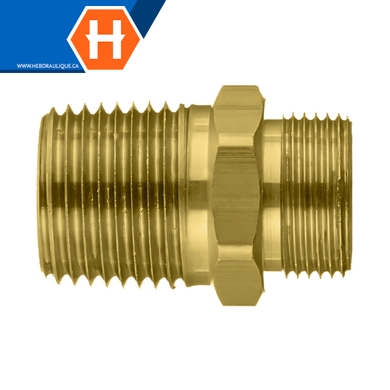 Brass air brake 13XX adapter - M.ABS x M.NPT