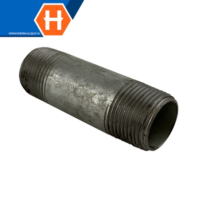 Galvanized steel pipe #150 threaded nipple - M.NPT