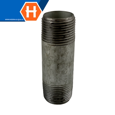 Galvanized steel pipe #150 threaded nipple - M.NPT