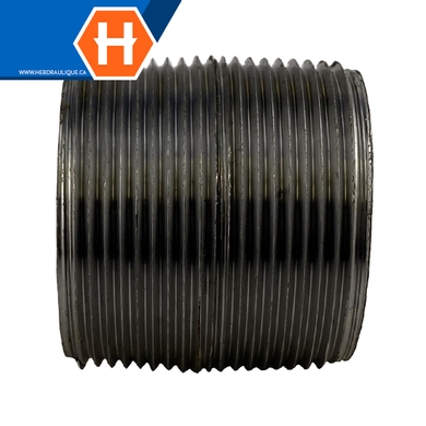 Galvanized steel #150 threaded close nipple M.NPT