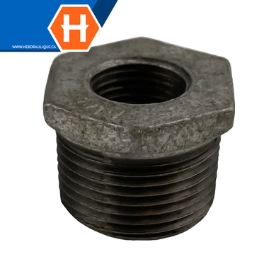 Réducteur hex #150 - acier galvanisé - M.NPT x F.NPT