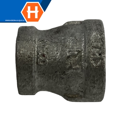 Galvanized steel pipe #150 reducing coupling - F.NPT