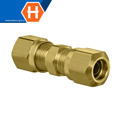Brass air brake 14XX union - tube x tube