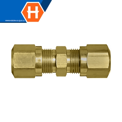 Brass air brake 14XX union - tube x tube