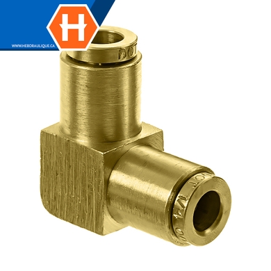 Brass air brake 18XX 90° elbow union - tube x tube