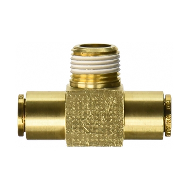 Brass 18XX branch tee adapter - tube x M.NPT