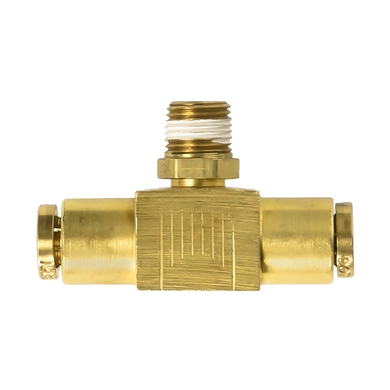 Adapt. en T laiton - 18XX - tube x branche M.NPT sw.
