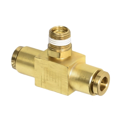 Adapt. en T laiton - 18XX - tube x branche M.NPT sw.