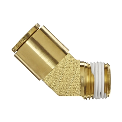 Adapt. 45° laiton - 18XX - tube x M.NPT