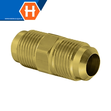 Adaptateur union laiton - M.SAE évasé 45°