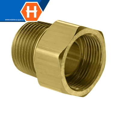 Connecteur laiton - fem. « flare » inversé x M.NPT