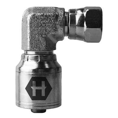 Raccord 1pc 90° (compact) fem. JIC tournant