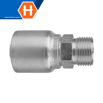 Raccord 1pc mâle SAE « flareless »