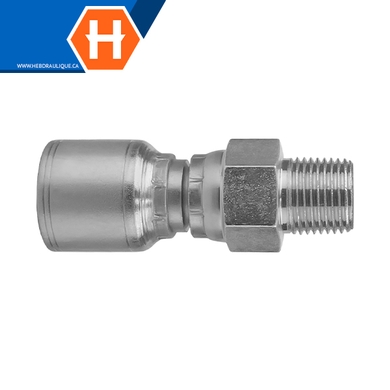 Raccord 1pc mâle NPT tournant