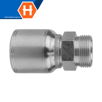 Raccord 1pc mâle métrique DIN L