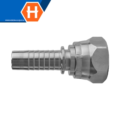 Raccord 2pcs fem. BSPP tournant en inox