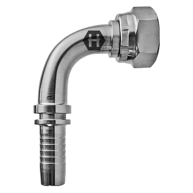 Raccord 2pcs 90° fem. BSPP tournant en inox