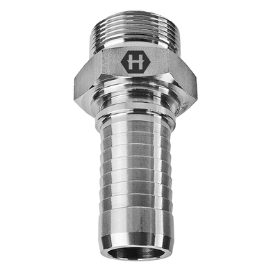 Raccord 2pcs mâle métrique DIN S en inox