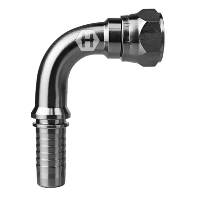 Raccord 2pcs 90° fem. JIC tournant en inox