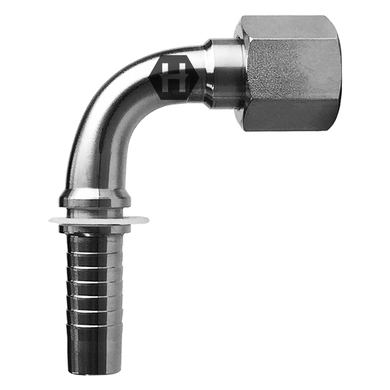 Raccord 2pcs 90° (compact) F.ORFS tournant en inox