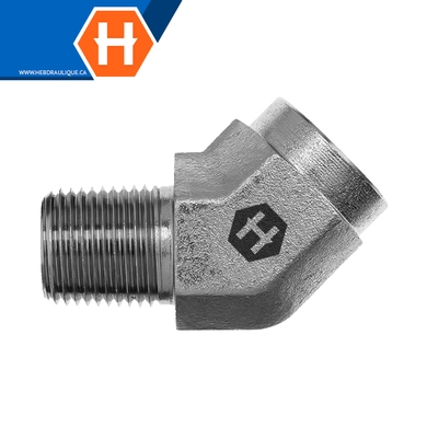 Adaptateur 45° M.NPT x F.NPT