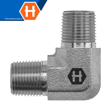 M.NPT elbow 90° nipple adapter