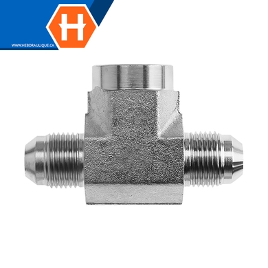 M.JIC x F.NPT branch tee adapter
