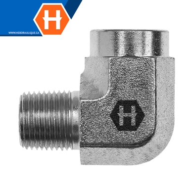 Adaptateur 90° M.NPT x F.NPT