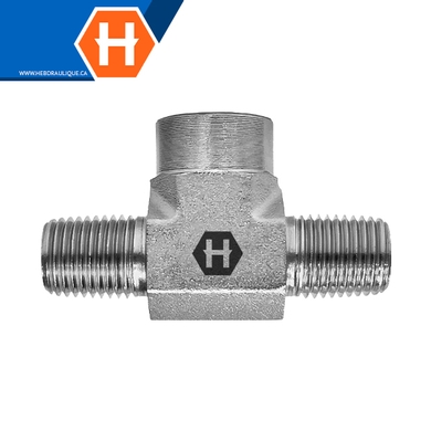 Adaptateur en T M.NPT x branche F.NPT