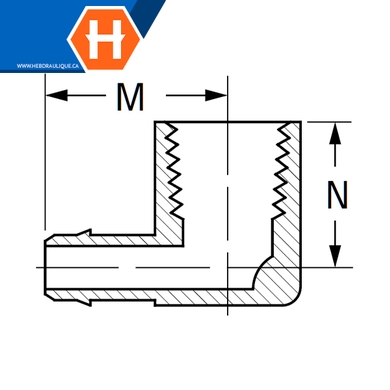 Adaptateur 90° 