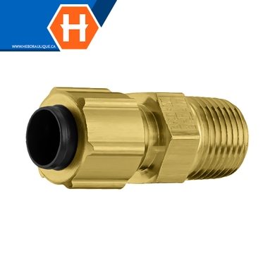 Connecteur polyline flareless laiton - tube x M.NPT