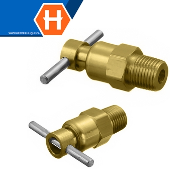Valve de drain (siège interne) laiton - M.NPT