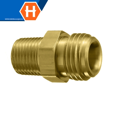 Adapt. ligne d'essence laiton M. flare inv. x M.NPT