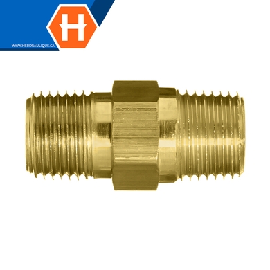 Adaptateur union hex laiton - M.NPT