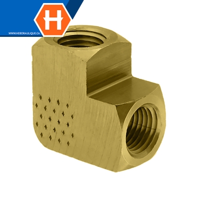 Adaptateur 90° laiton - F.NPT