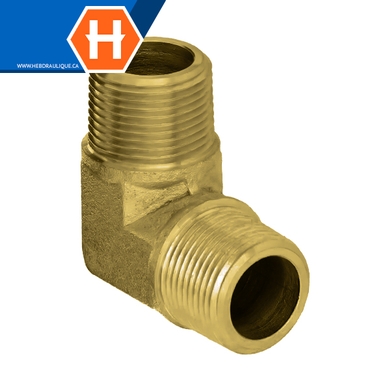 Adaptateur 90° laiton - M.NPT