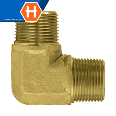 Adaptateur 90° laiton - M.NPT